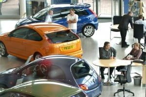 car showroom