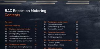 RAC motoring report 2017