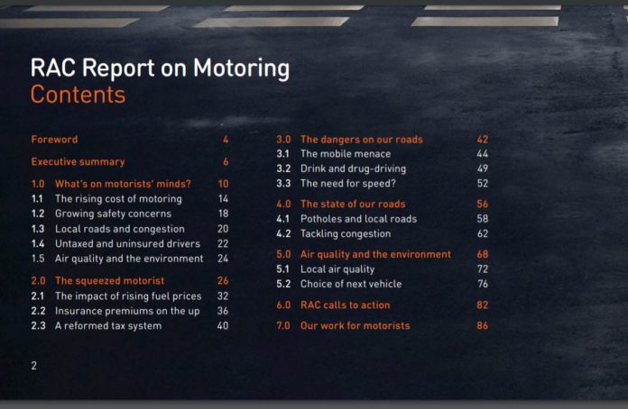 RAC motoring report 2017 RAC motoring report 2017