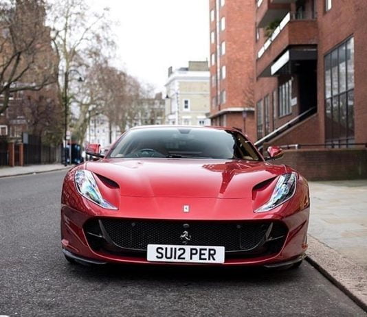 Personalised reg plate