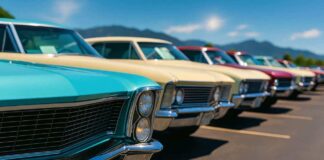 american cars in a row