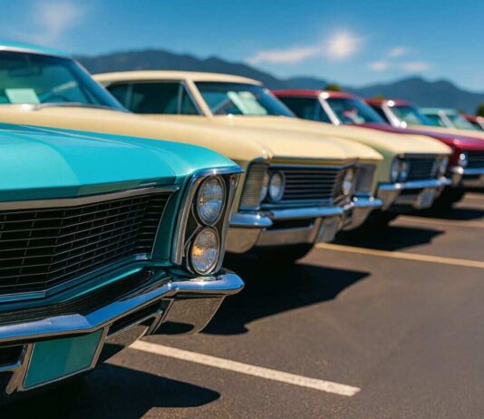 The Most Iconic Cars You Can Drive Around the World american cars in a row