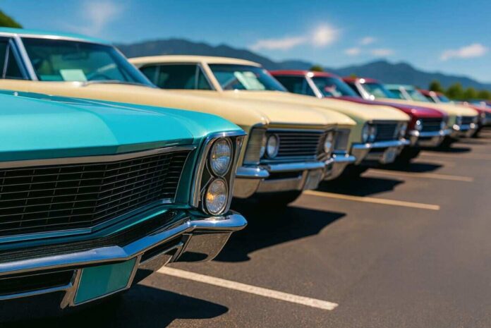 american cars in a row