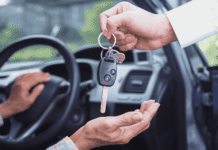 Handing over car keys