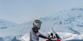 motorbike in the mountains