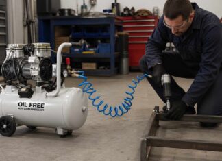 Why Investing in Quality Shop Equipment Is Crucial for Flawless Auto Repairs compressor in workshop