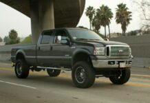 ford truck on highway