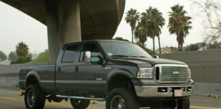 ford truck on highway