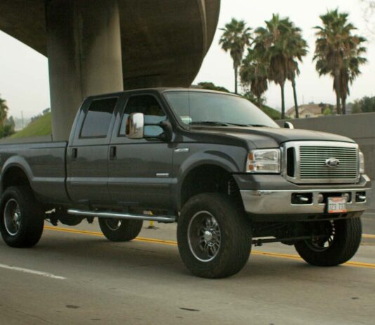 ford truck on highway