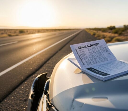 rental agreement on bonnet